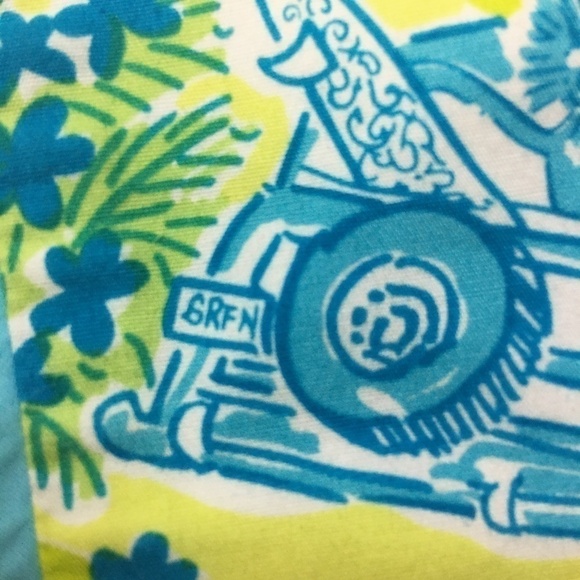 πΈ LILLY Pulitzer Cruising Print Girl's Beach Skirt Woody Wagon White Label - Picture 9 of 15